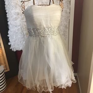 Strapless diamond dress